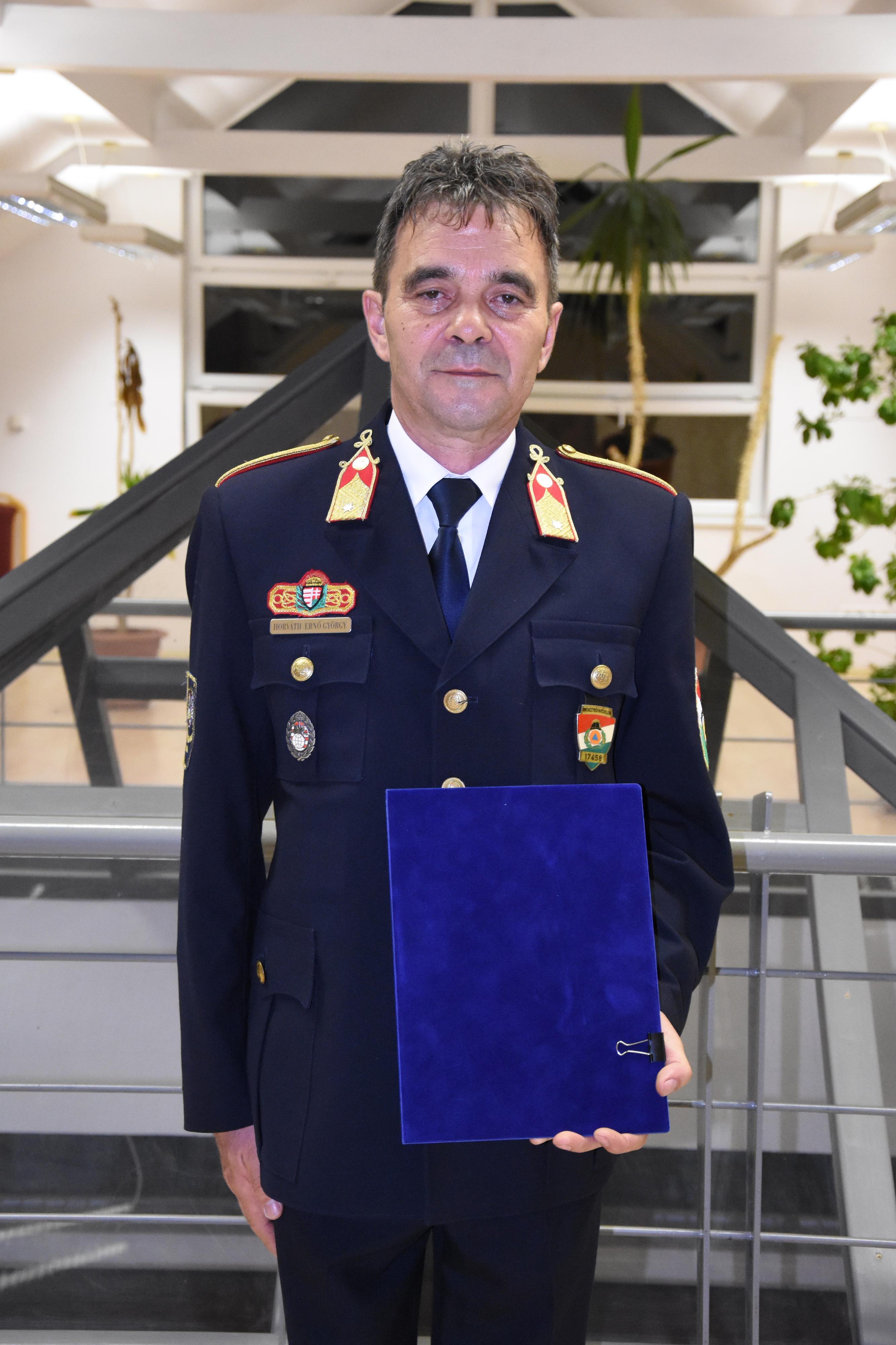 Horváth Ernő tűzoltó őrnagy 2022