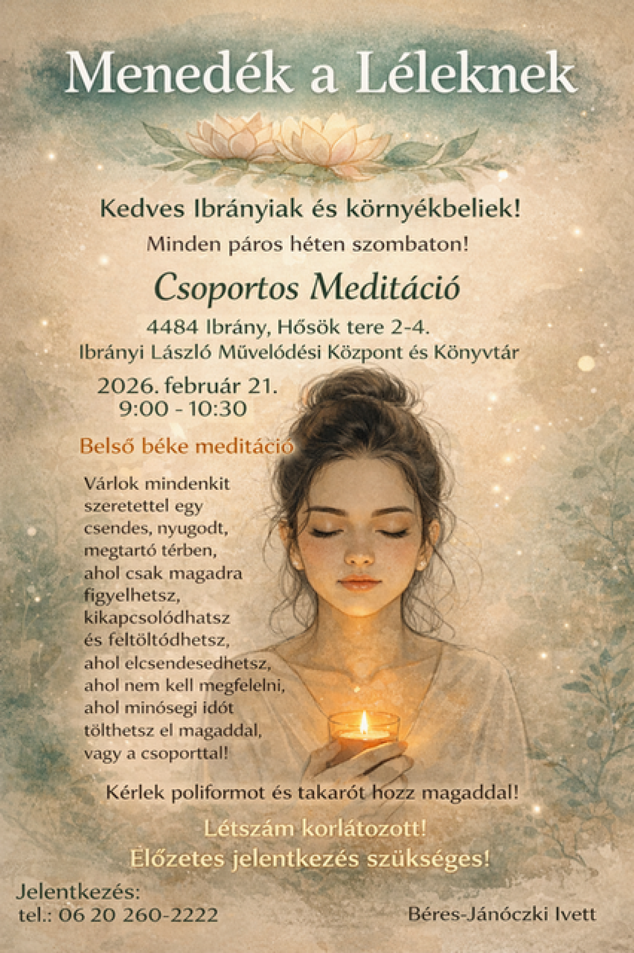 Menedék a Léleknek - csoportos meditáció