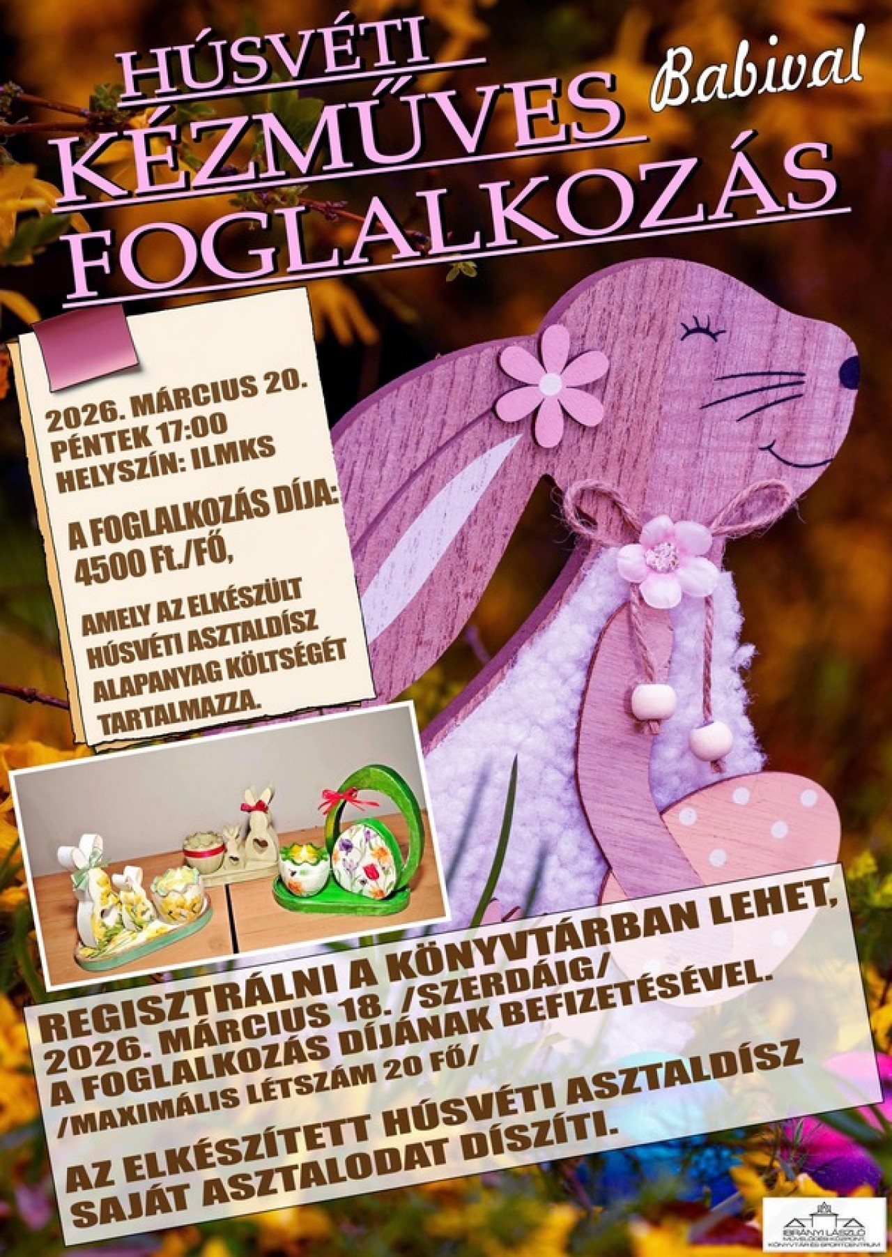 Húsvéti kézműves foglalkozás Babival