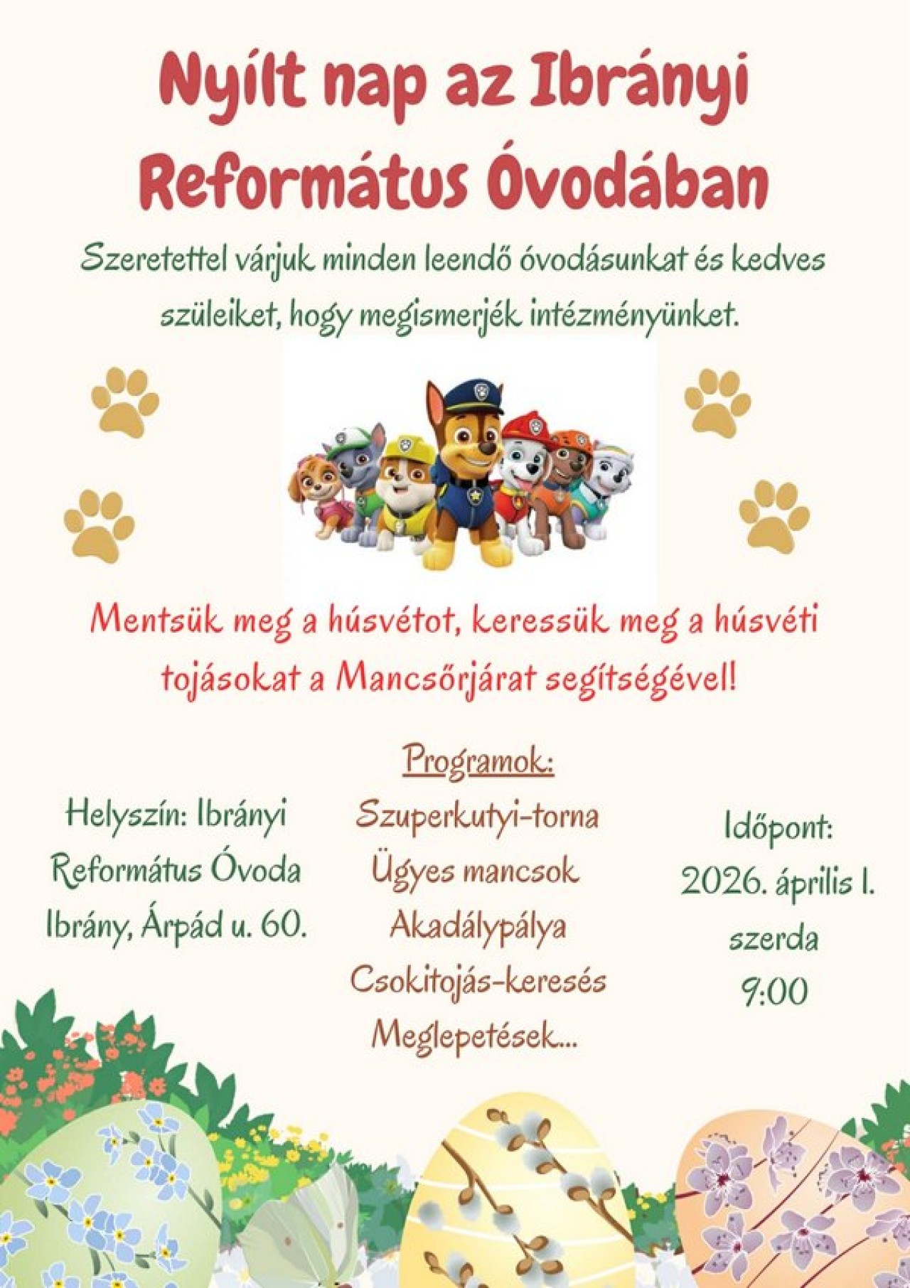 Nyílt nap a református oviban